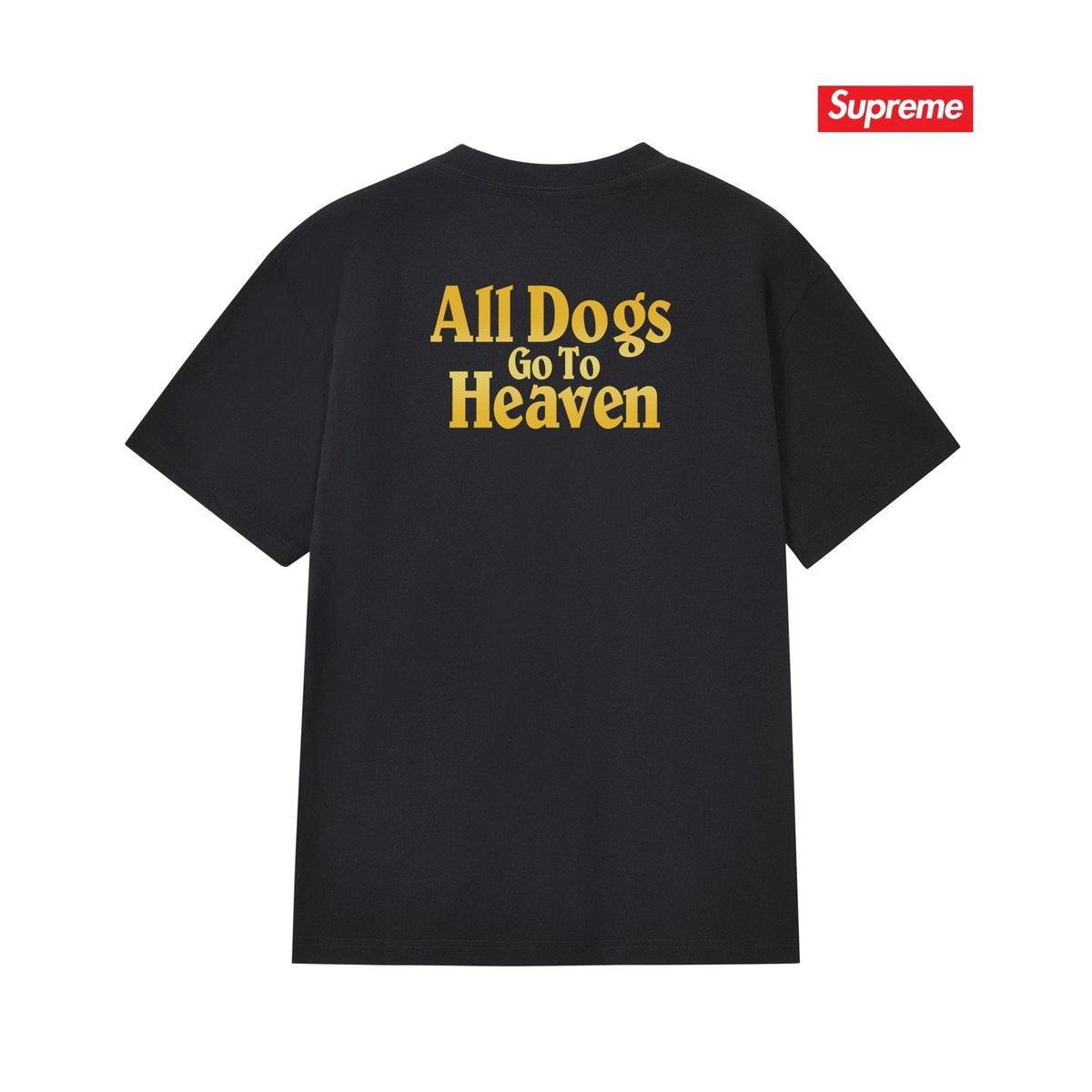 Supreme All Dogs Go To Heaven Dog Graphic T-Shirt — back