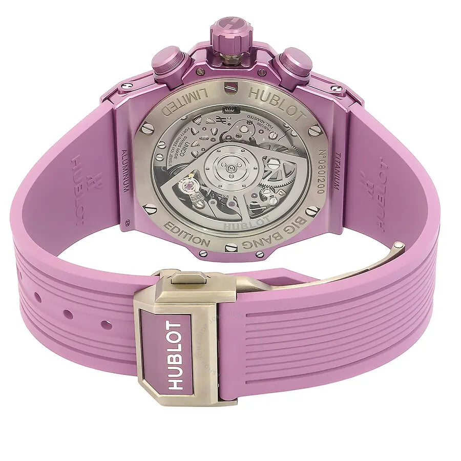 Hublot Pink Rubber Watch - Hình 3