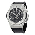 Hublot Skeleton Black Leather