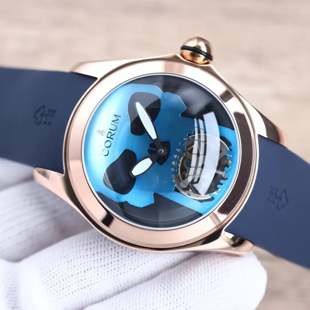 Corum Bubble 47 Blue Skull - Hình 2