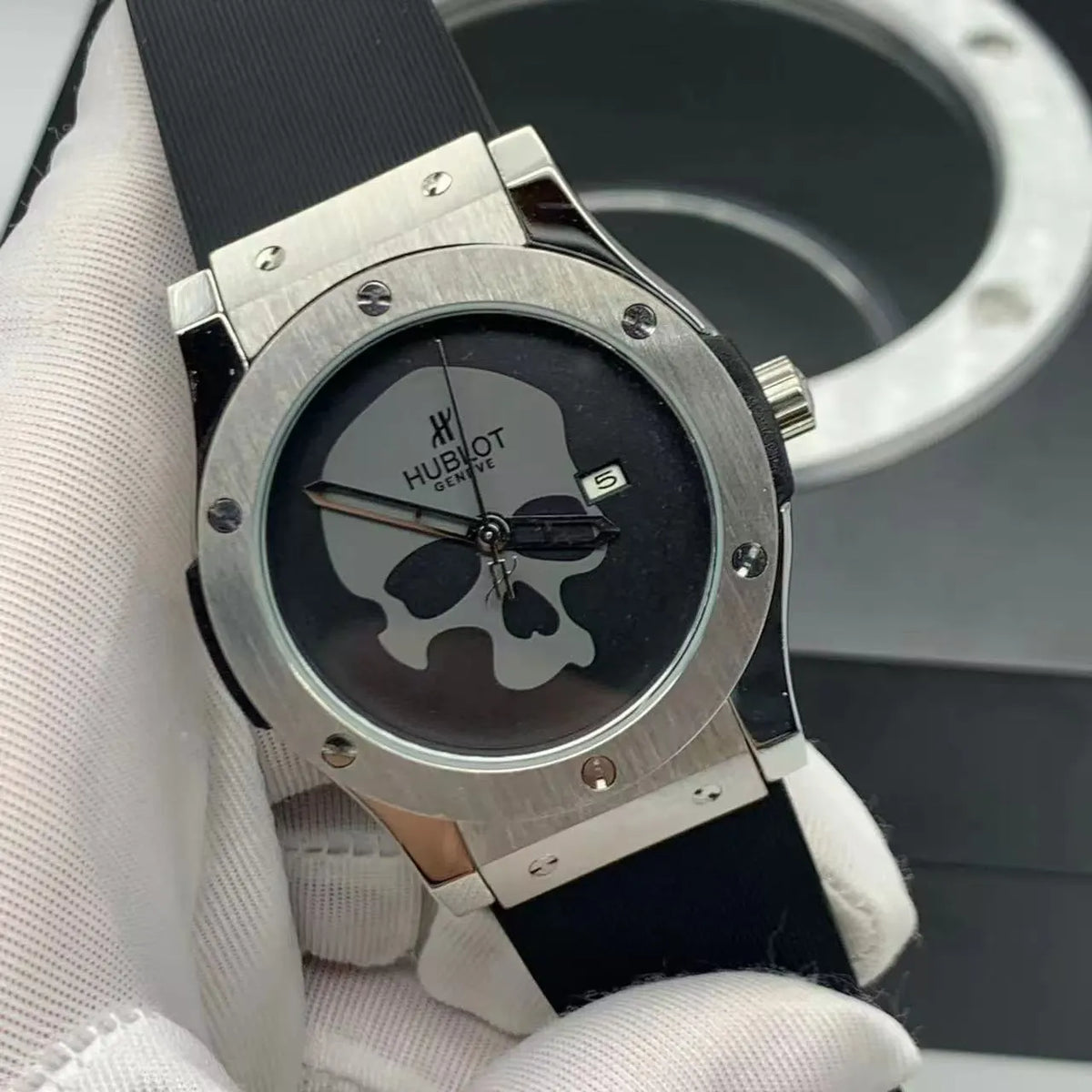 Hublot Skull Black Dial - Hình 2