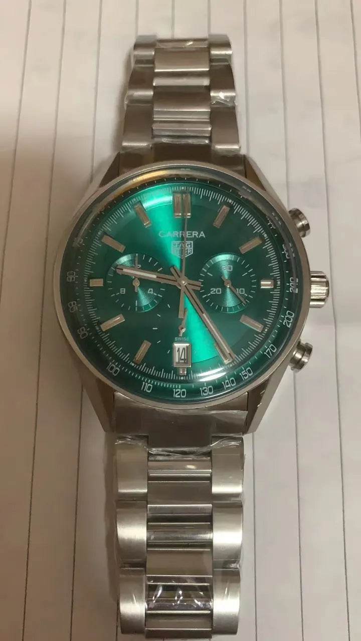 carrera steel TAG Heuer Green Dial