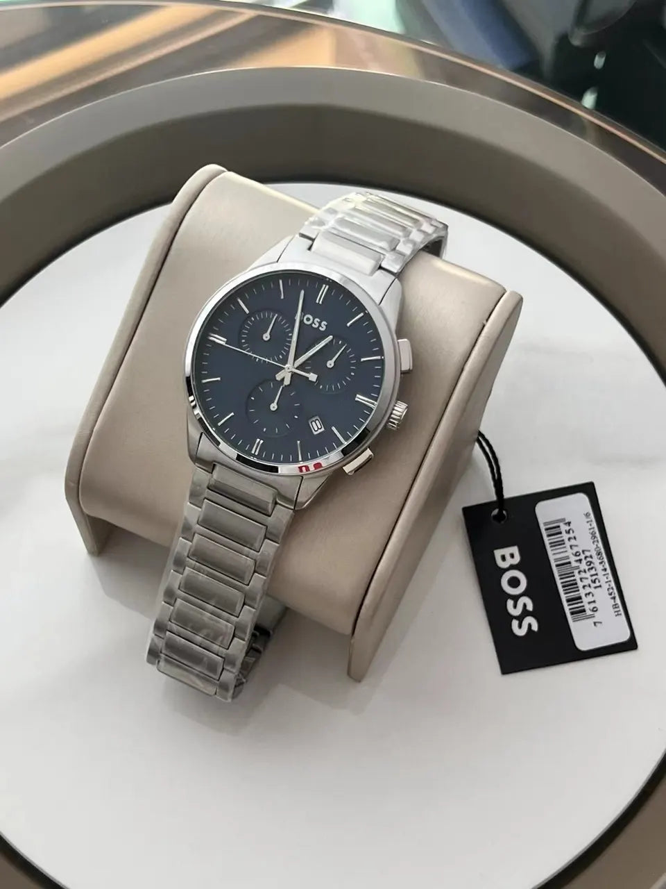 steel Hugo Boss All Black Chronograph - Hình 7