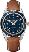 Omega Blue Dial Rose Gold seamaster