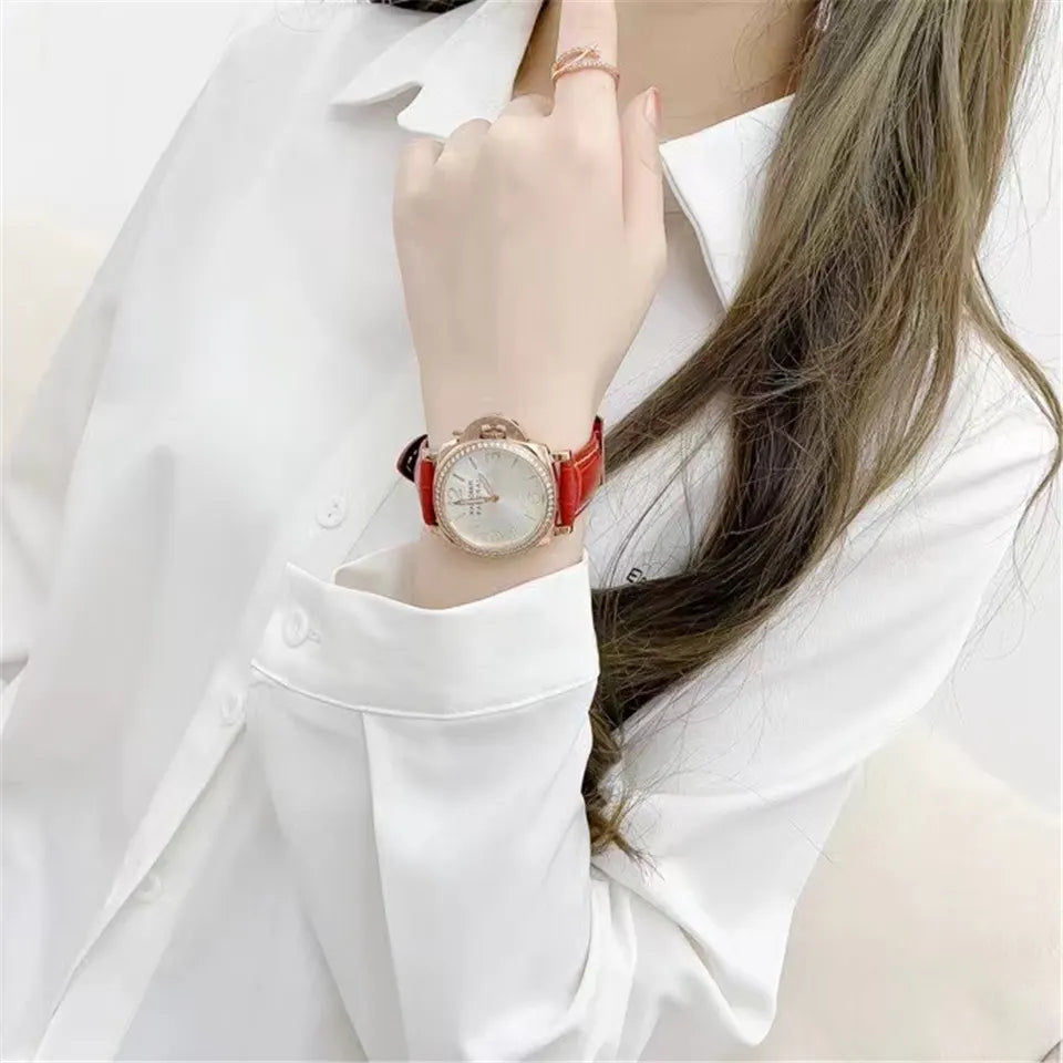 Panerai Red Leather Diamond - Hình 5