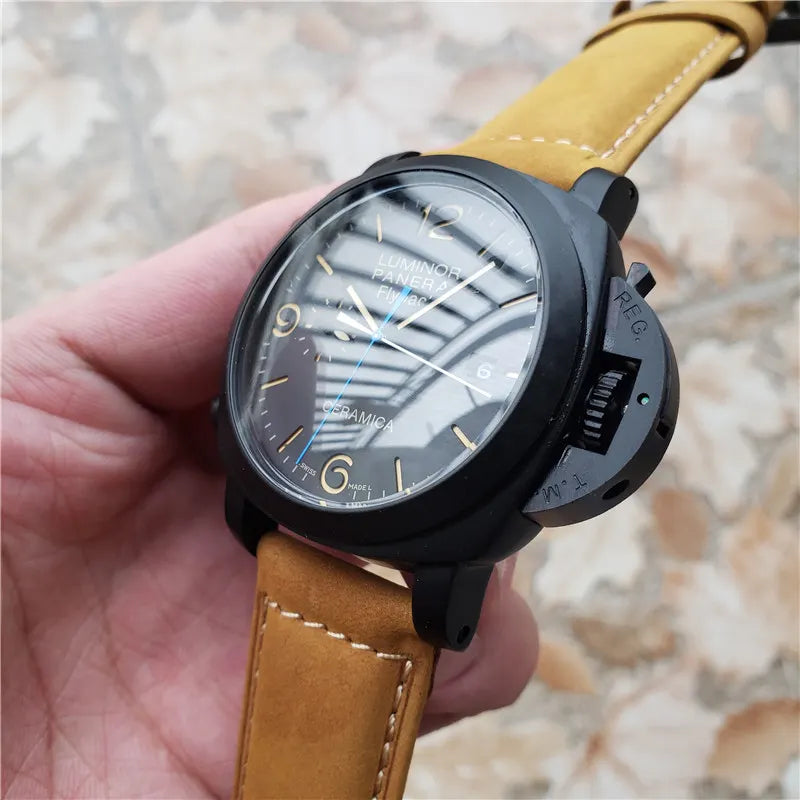 Panerai Ceramica Tan Leather - Hình 5