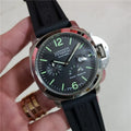 steel Panerai Luminor Black Dial