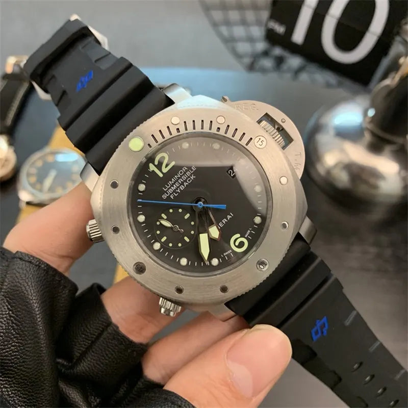 Panerai Submersible Flyback Steel - Hình 8