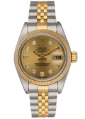 datejust gold Rolex Two-Tone Diamond Champagne