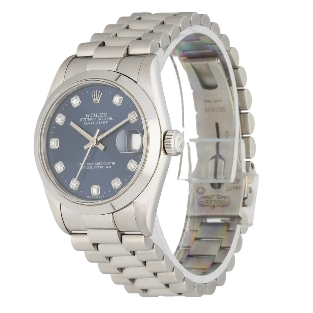 Rolex Blue Diamond Datejust dial stainless - Hình 2