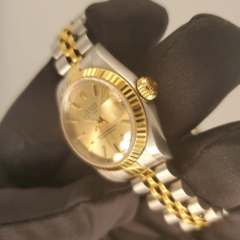 two Rolex Gold Champagne Jubilee Datejust - Hình 7