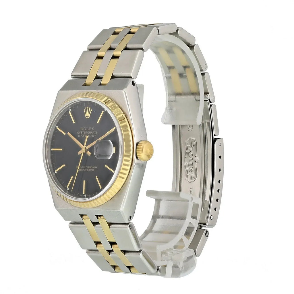 Rolex Oysterquartz Two-Tone Black - Hình 5