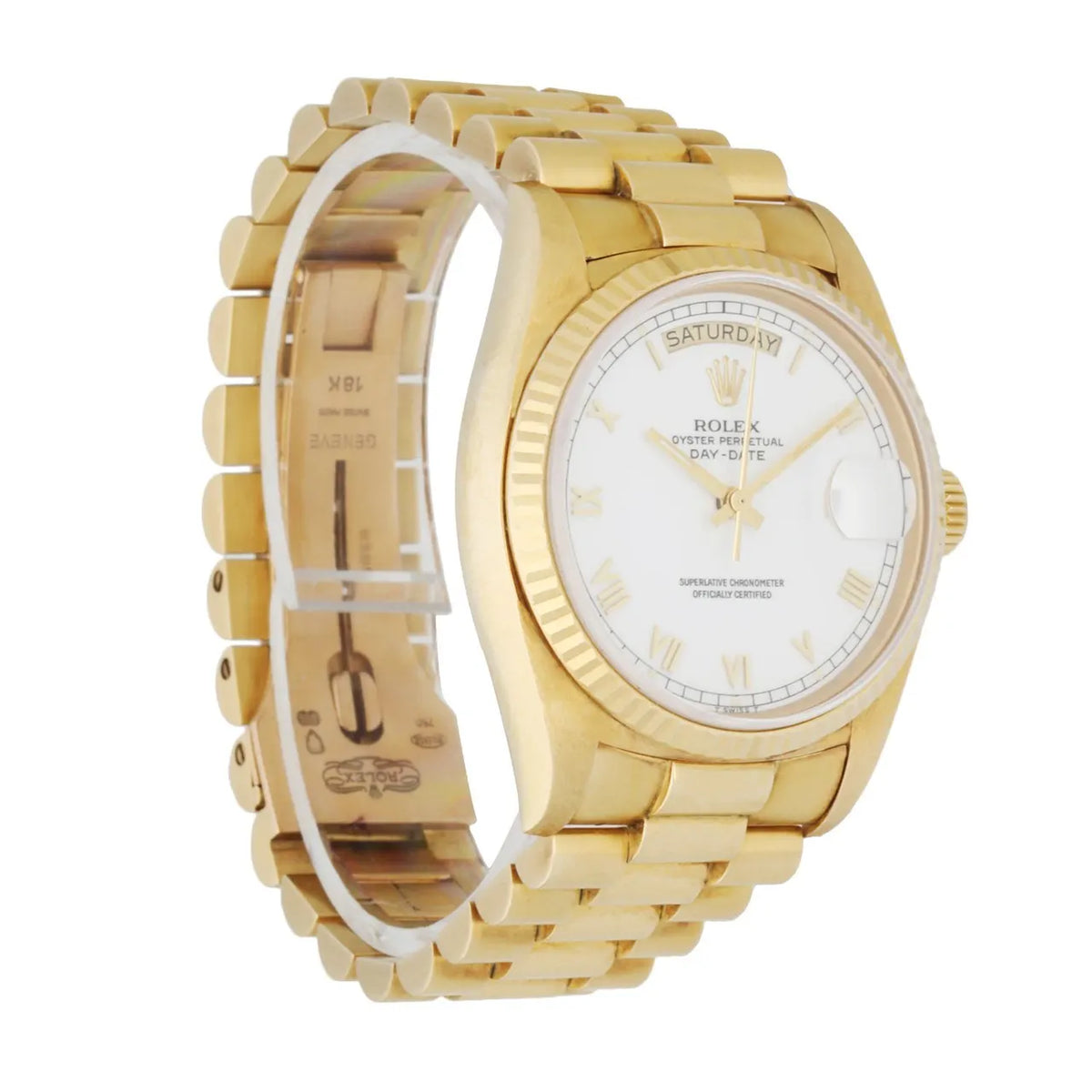 president Rolex Day-Date Gold White Dial - Hình 3