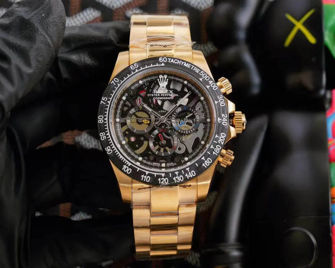 Rolex Daytona Gold Skeleton - Hình 5