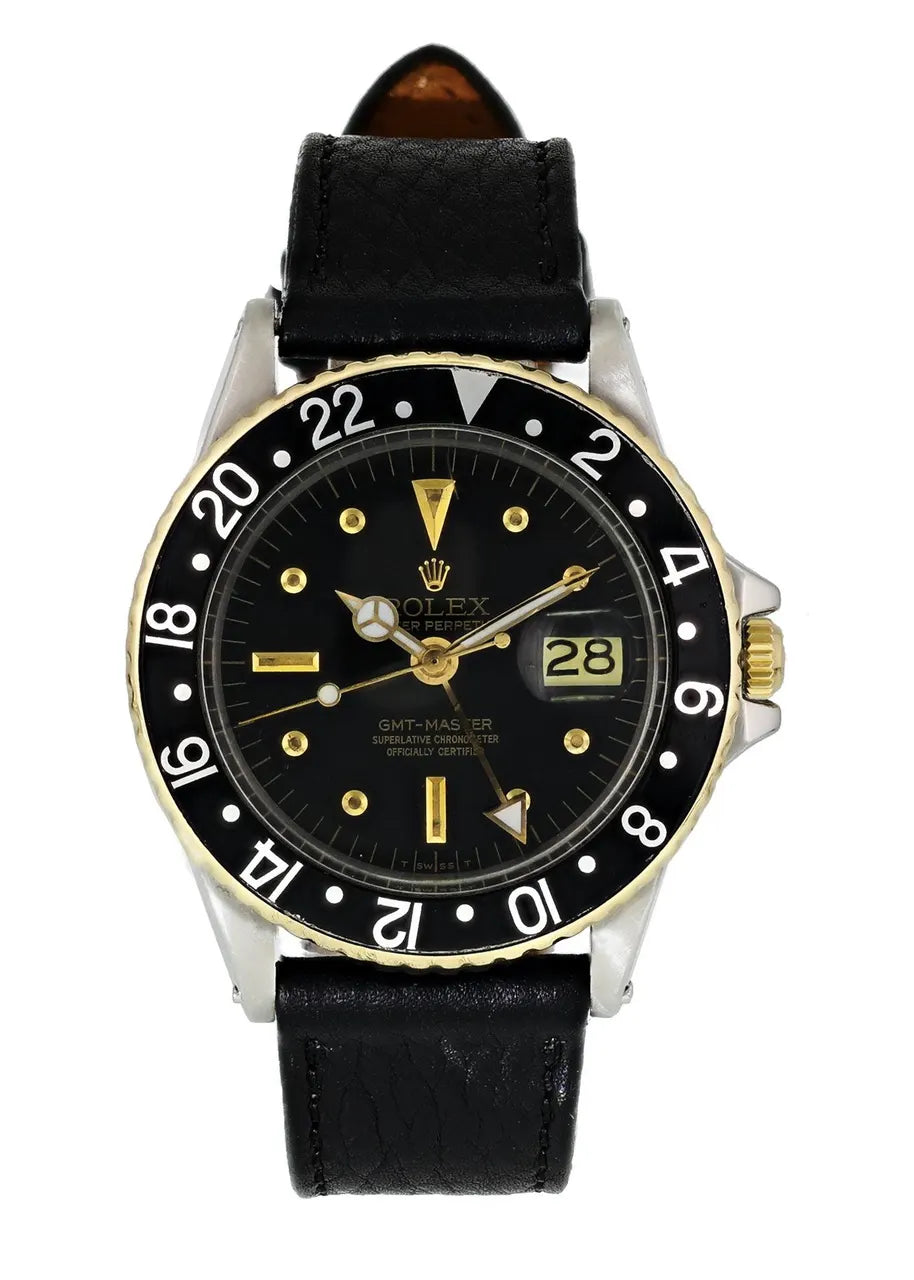 gold Rolex GMT-Master Black Bezel - Hình 3