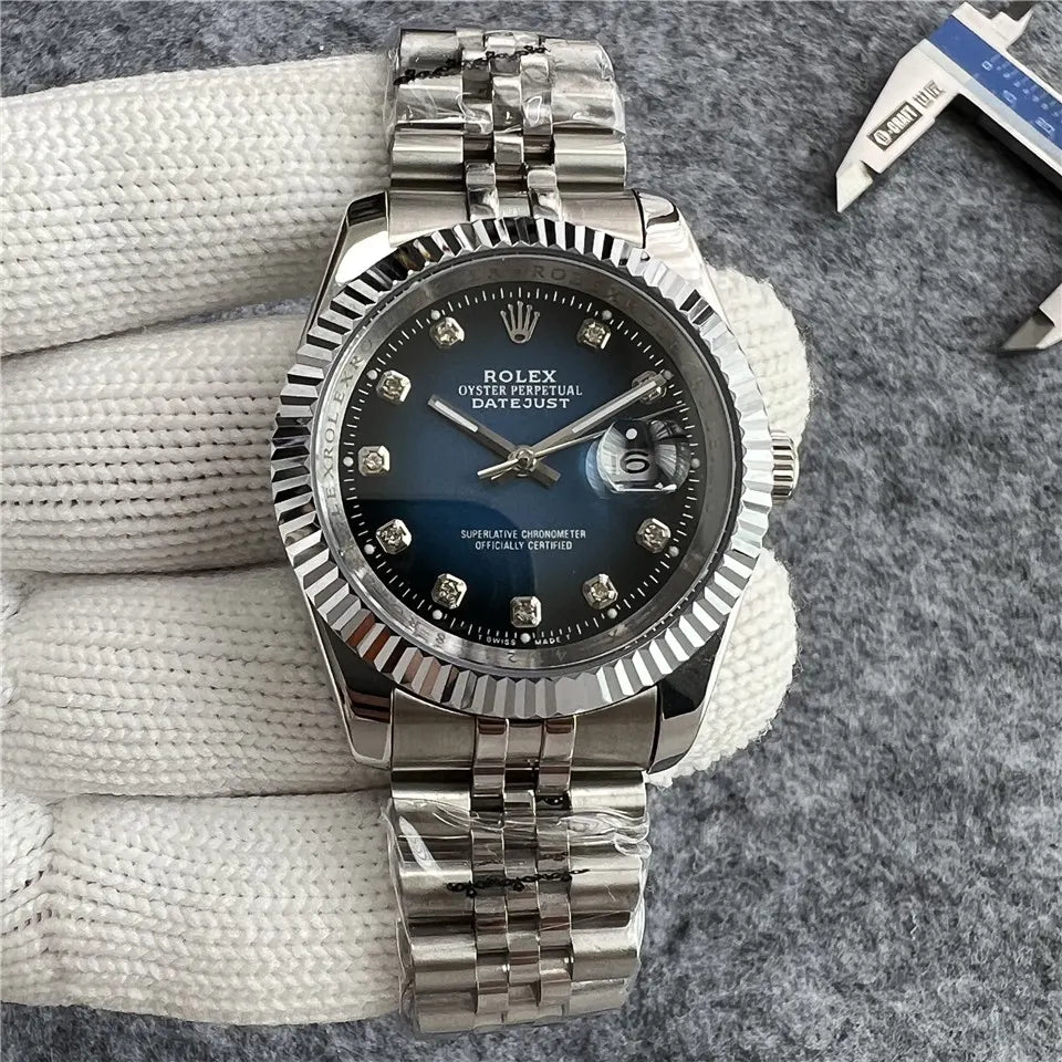 Rolex Blue Diamond Datejust - Hình 6