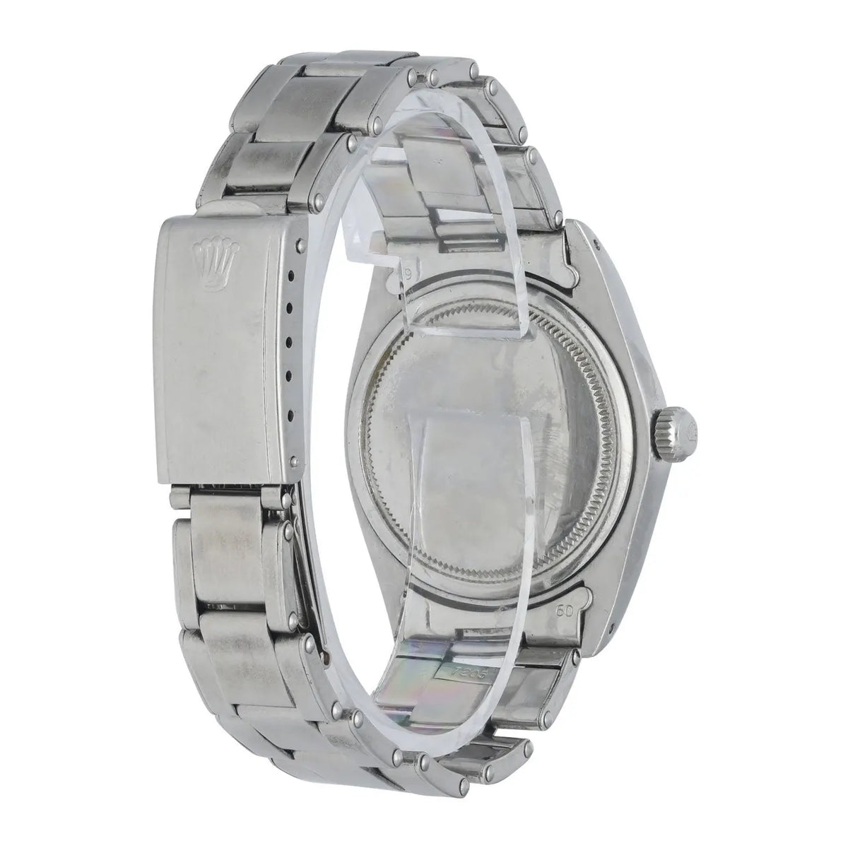 stainless Rolex Oysterdate Silver Dial - Hình 4