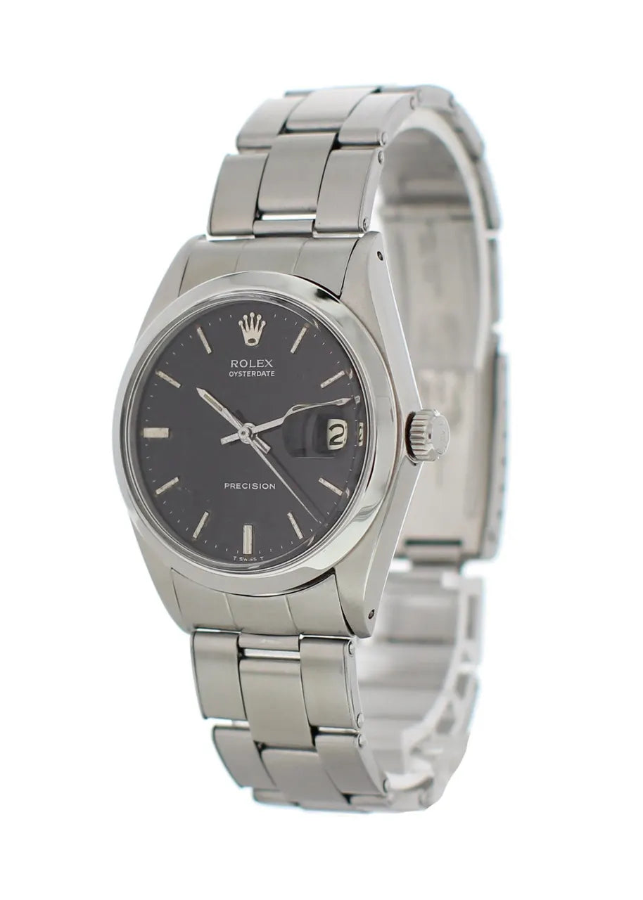 Rolex Black Dial Steel oysterdate - Hình 3