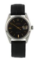 Rolex Black Dial Leather oysterdate