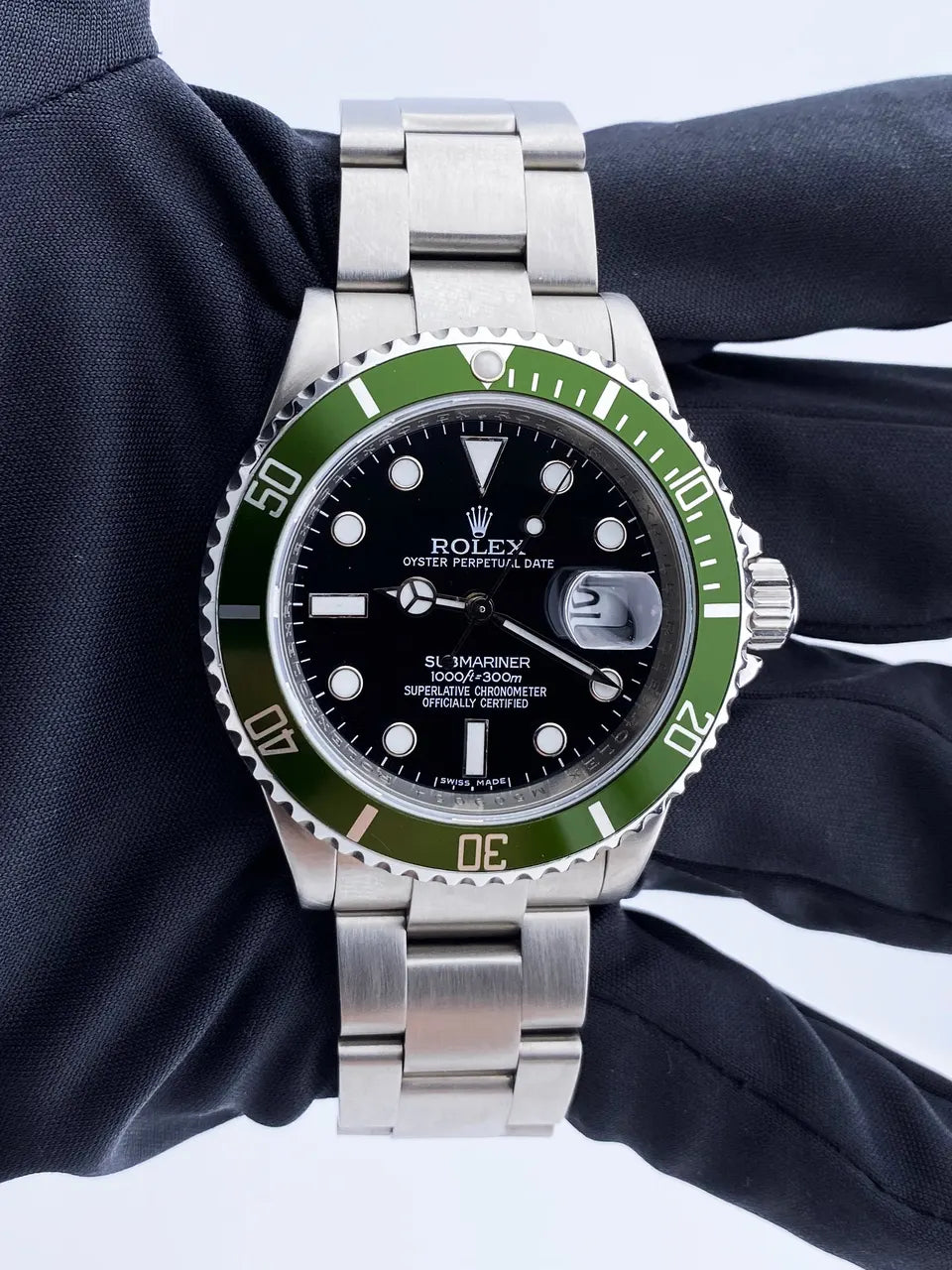 Rolex Green Bezel Black Dial - Hình 2