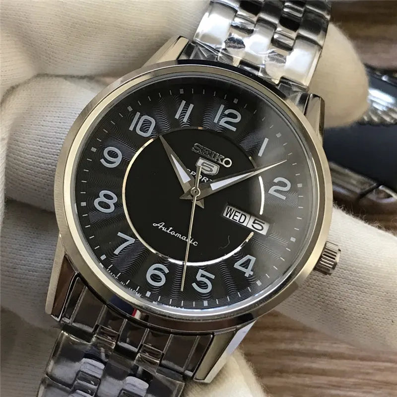 sports Seiko Black Dial Watch