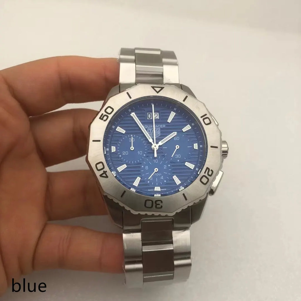 aquaracer Tag Heuer Blue Chronograph - Hình 3