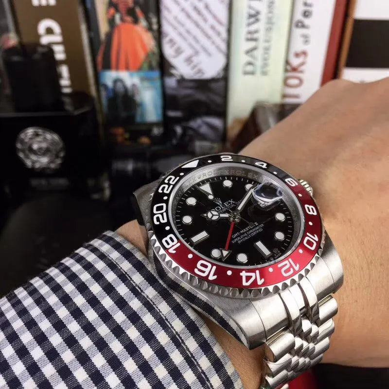 gmt Rolex Pepsi Bezel Steel - Hình 4