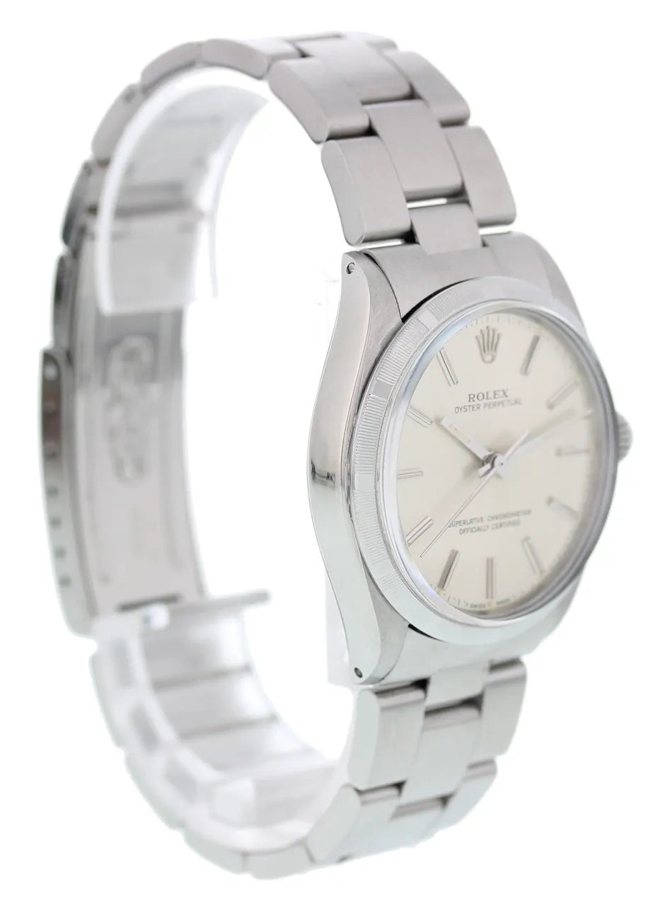 Rolex Silver Dial Steel oyster perpetual - Hình 6